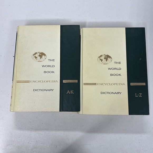 Other - Vintage 1963 World Book Encyclopedia Dictionary 2 volumes A-Z (JL)